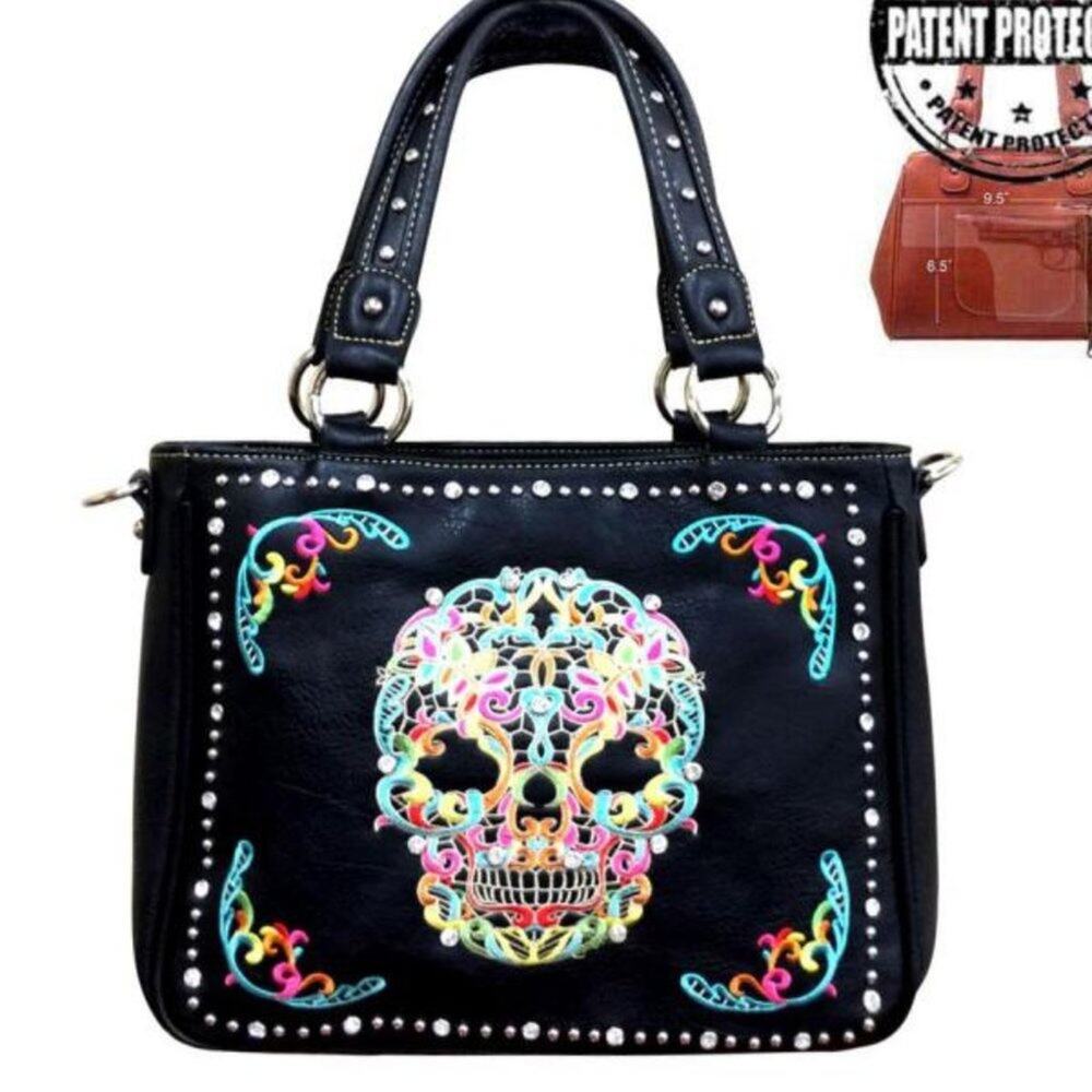 ❤️NWT❤️Montana West Sugar Skull Concealed Handgun Collection Handbag/Crossbody